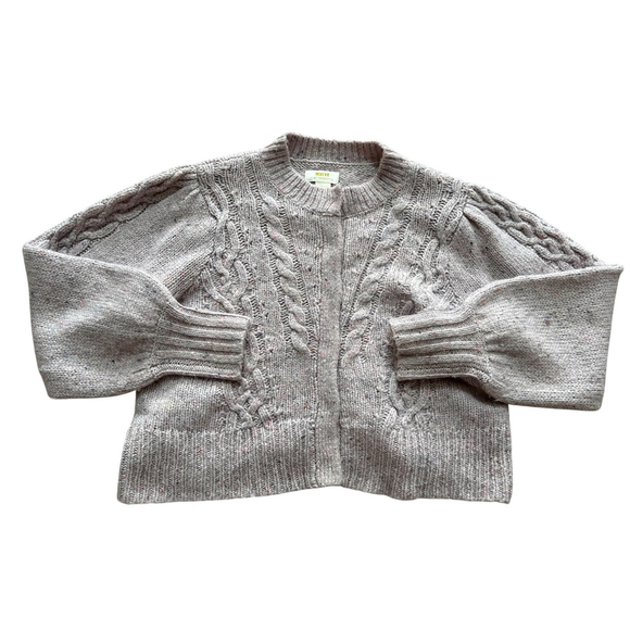 Maeve Anthropologie Cardigan Sweater Women M Cable Knit Preppy Academia - Picture 1 of 6